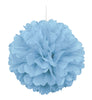 Pompon décoration bleu ciel - Gamme couleur unie