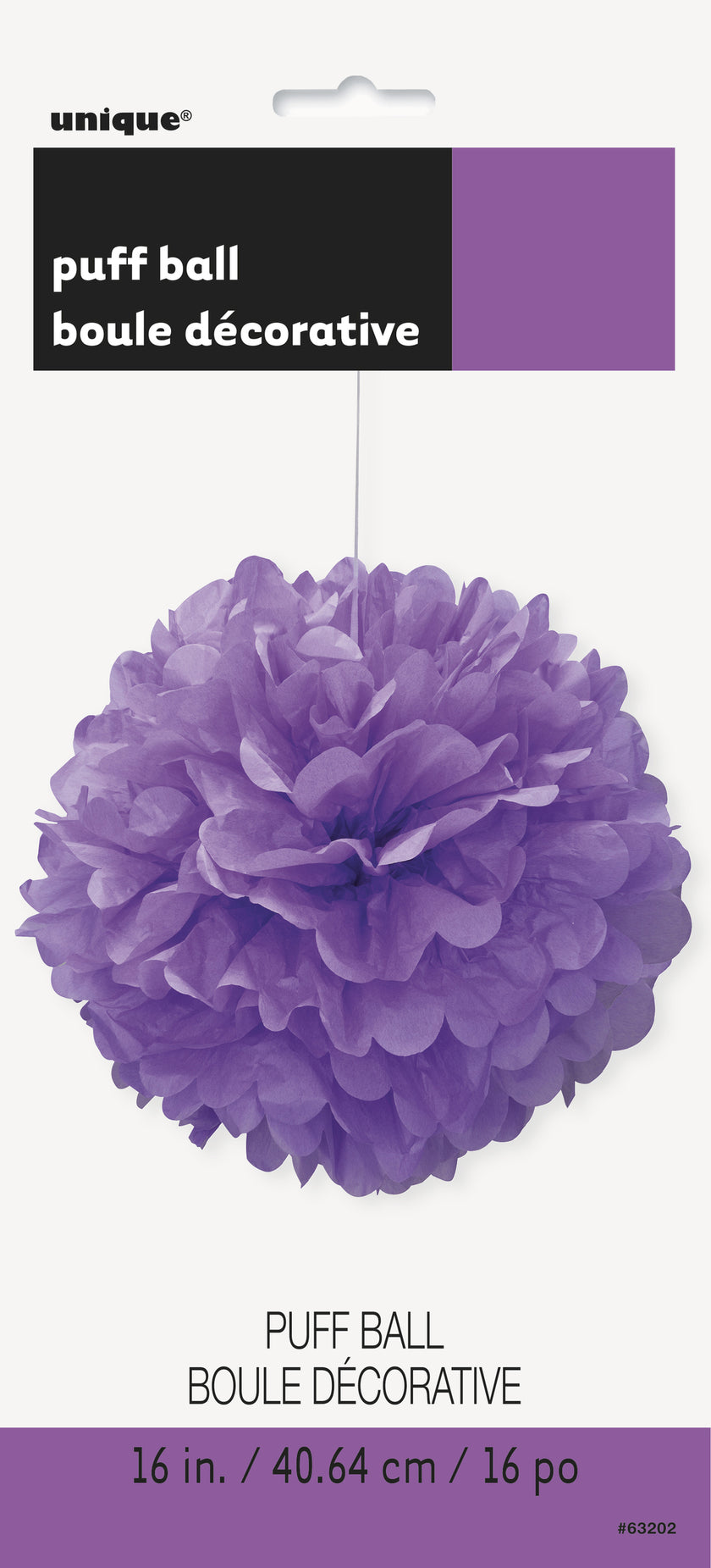 Pompon décoration violet - Gamme couleur unie