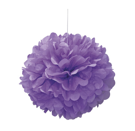 Pompon décoration violet - Gamme couleur unie