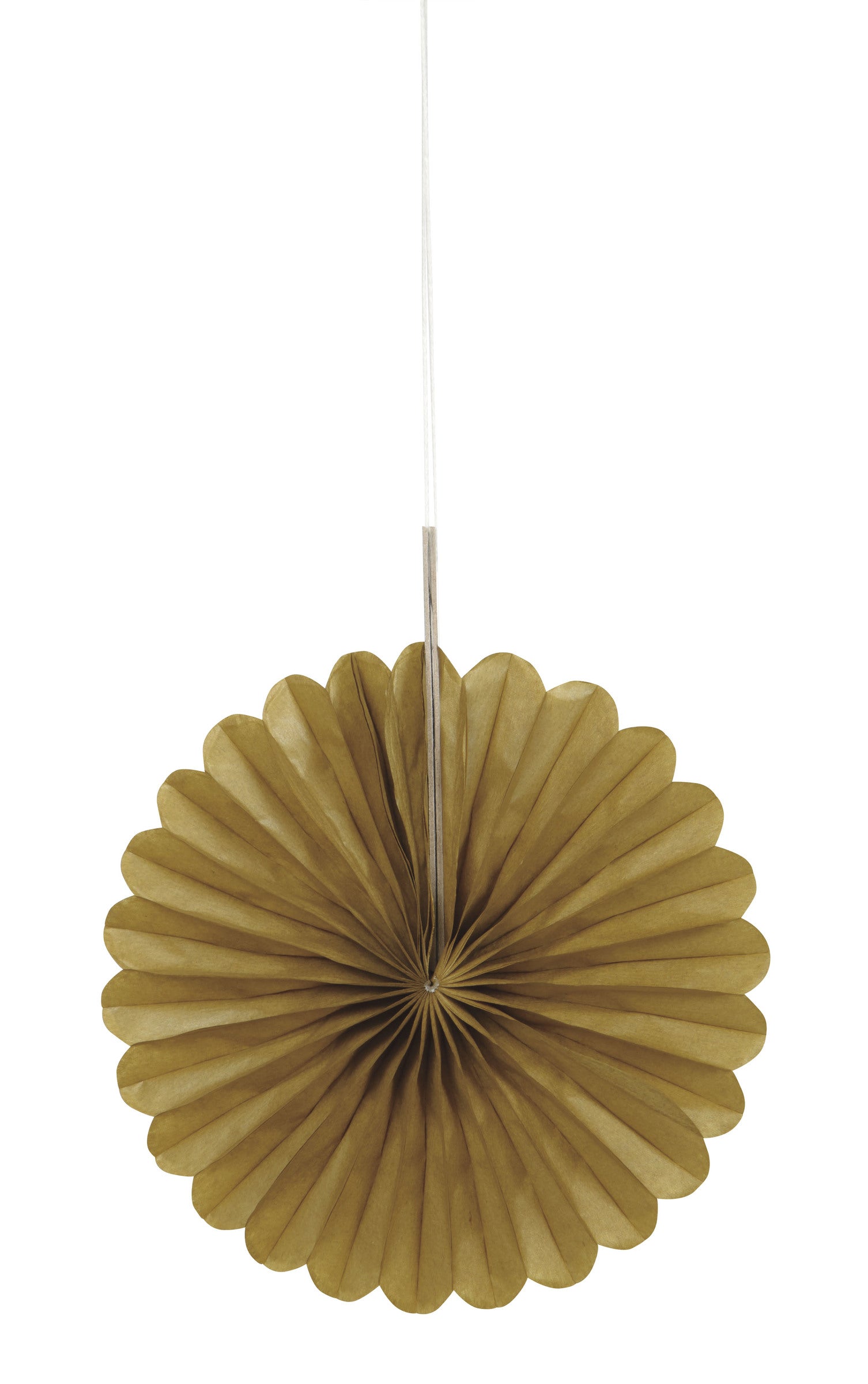 3 rosaces en papier doré - Gamme couleur unie