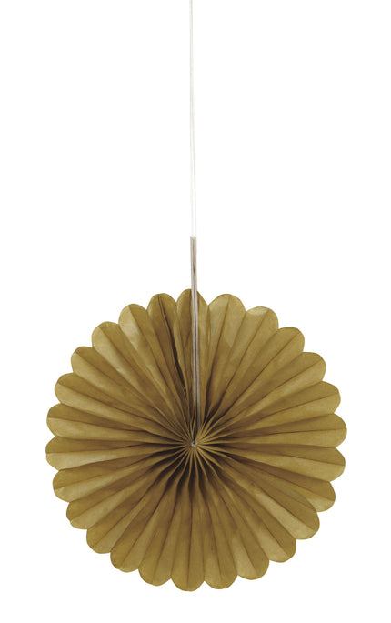 3 rosaces en papier doré - Gamme couleur unie