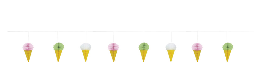 Guirlande glace en nid d'abeille