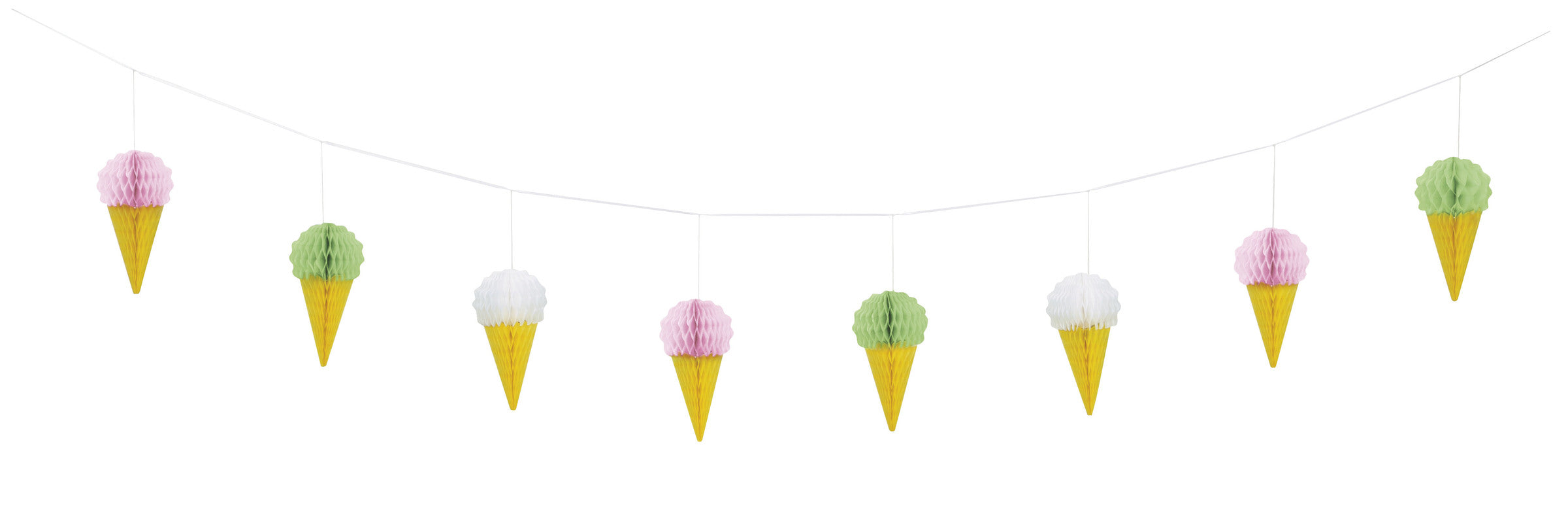 Guirlande glace en nid d'abeille