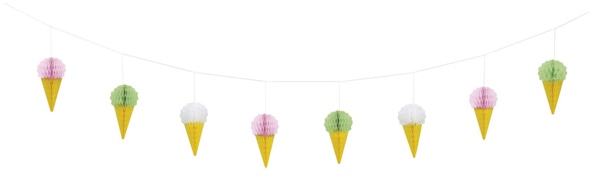 Guirlande glace en nid d'abeille