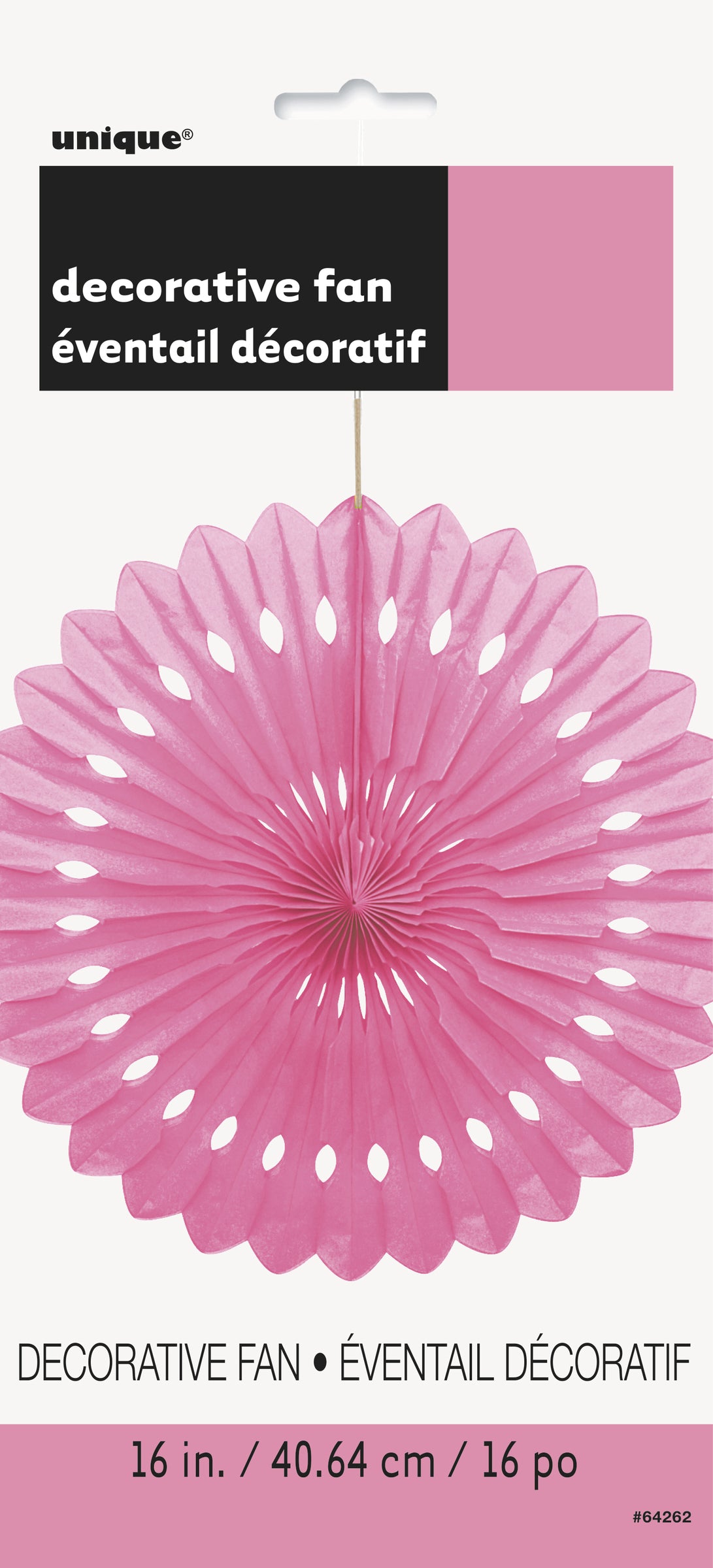 Rosace en papier couleur rose- Gamme couleur unie