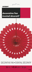 Rosace en papier couleur rouge - Gamme couleur unie