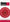 Rosace en papier couleur rouge - Gamme couleur unie