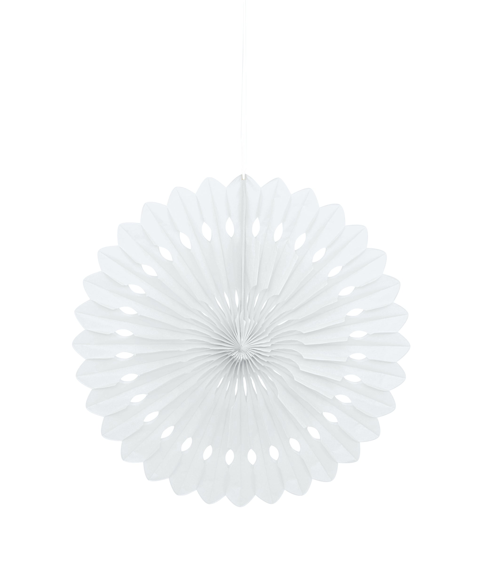 Rosace en papier couleur blanc - Gamme couleur unie