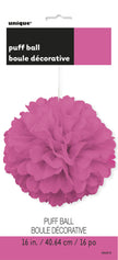 Pompon décoration rose - Gamme couleur unie