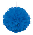 Pompon décoration bleu foncé - Gamme couleur unie
