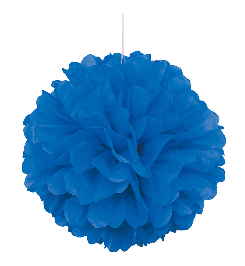 Pompon décoration bleu foncé - Gamme couleur unie