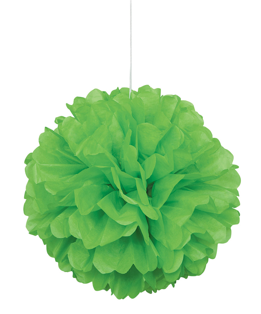 Pompon décoration vert citron - Gamme couleur unie