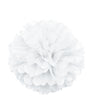 Pompon décoration blanc - Gamme couleur unie