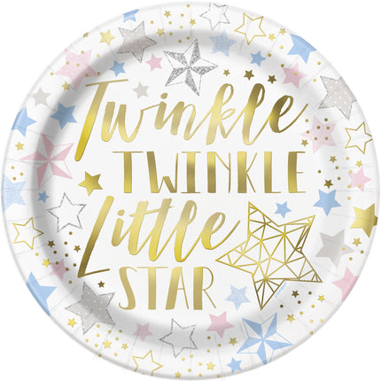 8 assiettes - Twinkle Little Star