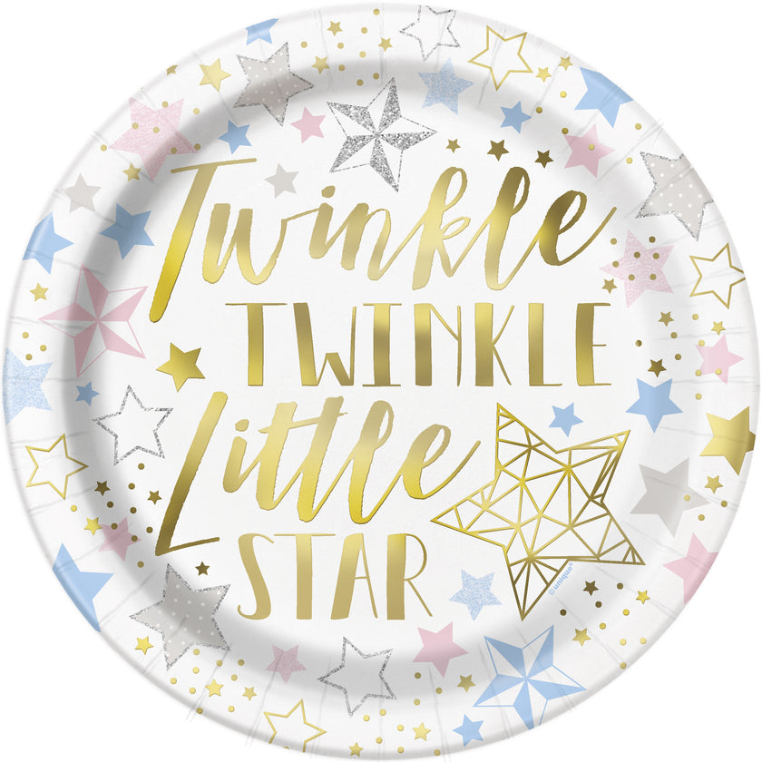 8 assiettes - Twinkle Little Star