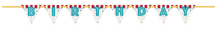 Guirlande Happy Birthday - Circus Carnival