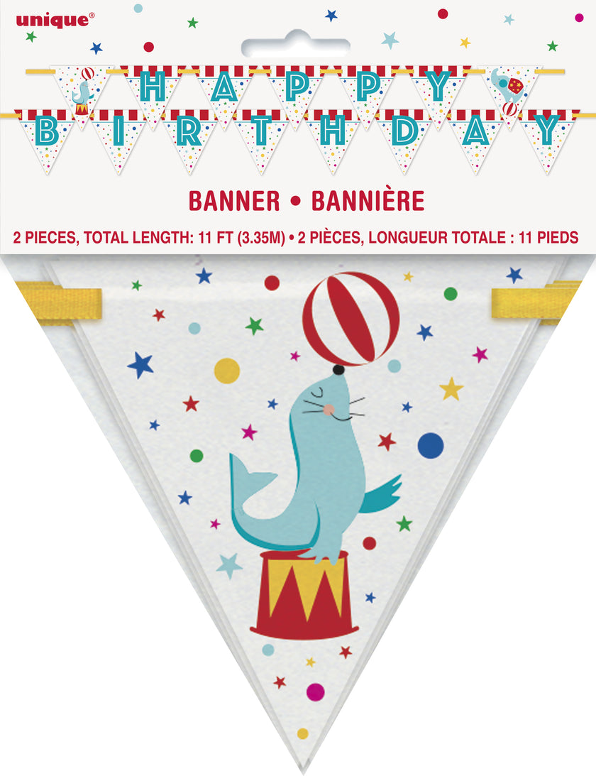 Guirlande Happy Birthday - Circus Carnival