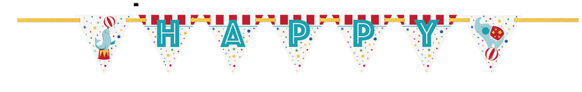 Guirlande Happy Birthday - Circus Carnival