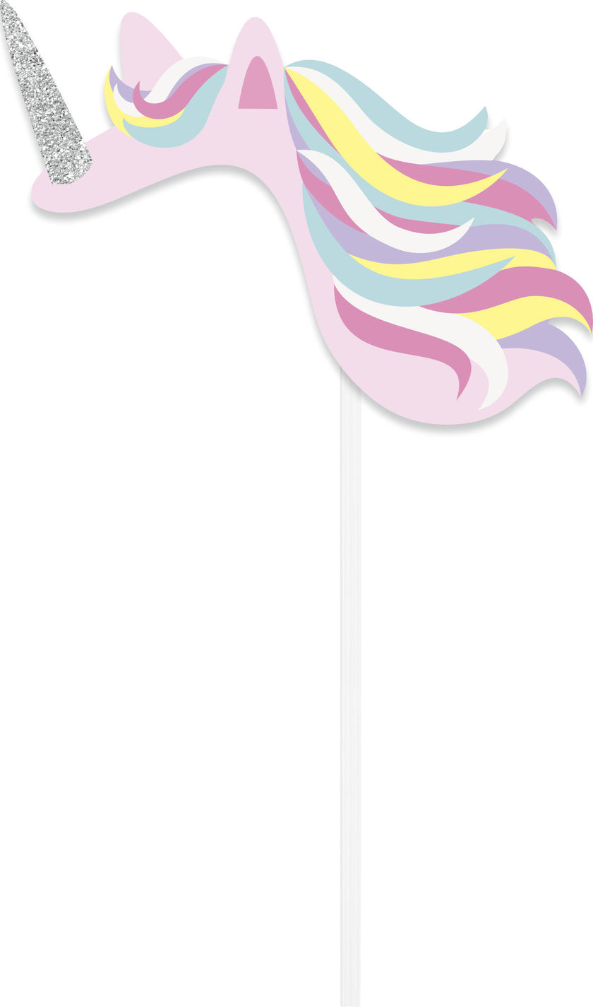 10 accessoires pour Photo booth de licorne joyeuse - Unicorn