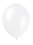 10 ballons couleur blanc - Gamme couleur unie