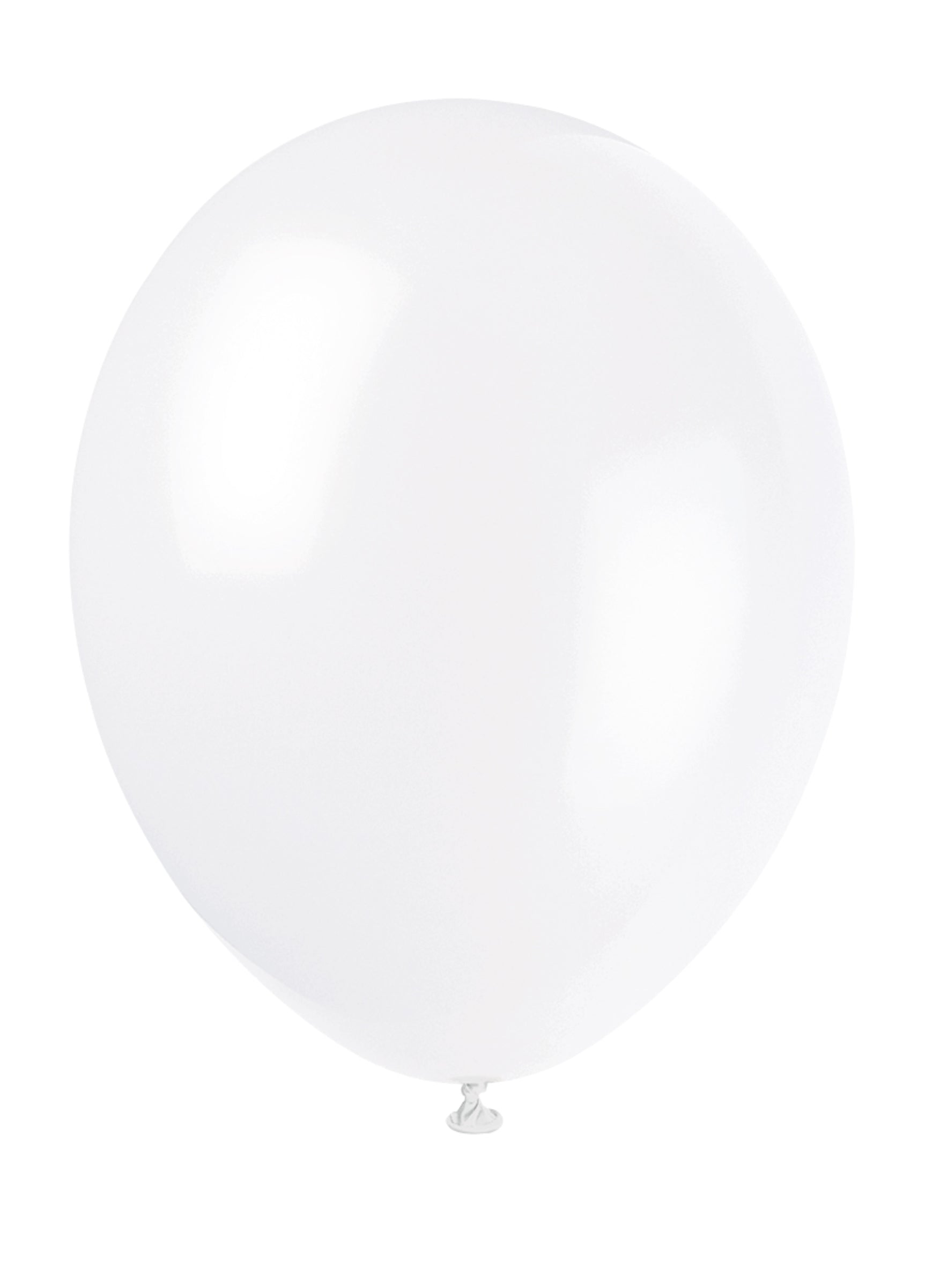 10 ballons couleur blanc - Gamme couleur unie