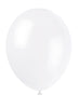 10 ballons couleur blanc - Gamme couleur unie