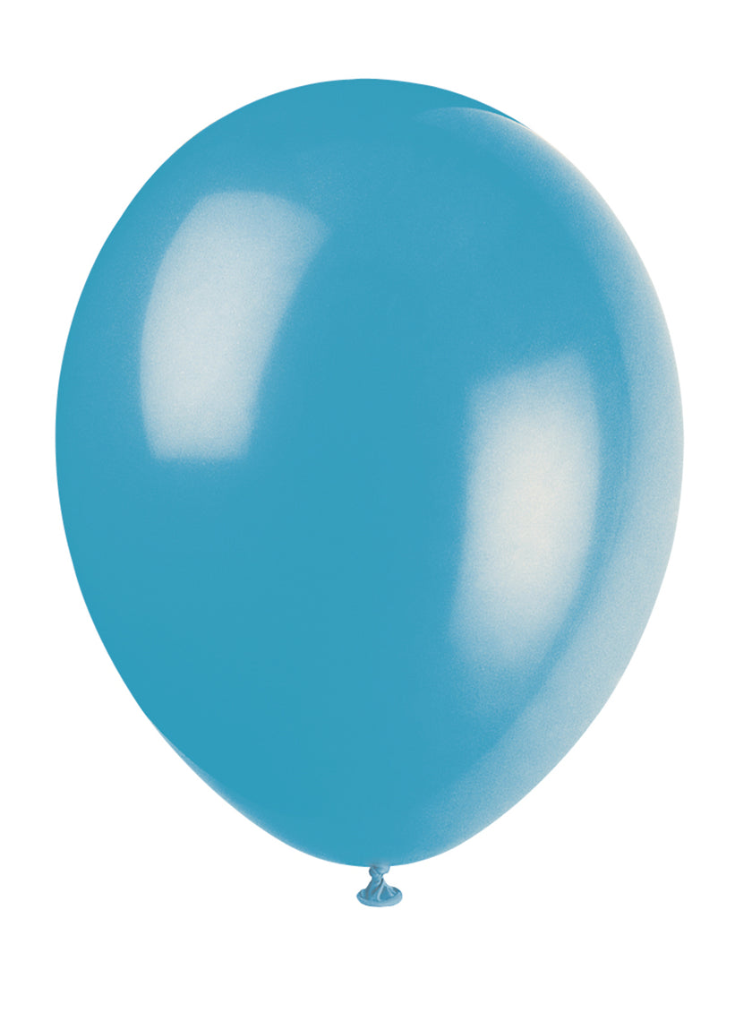 10 ballons couleur turquoise - Gamme couleur unie