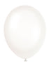 10 ballons transparents - Gamme couleur unie