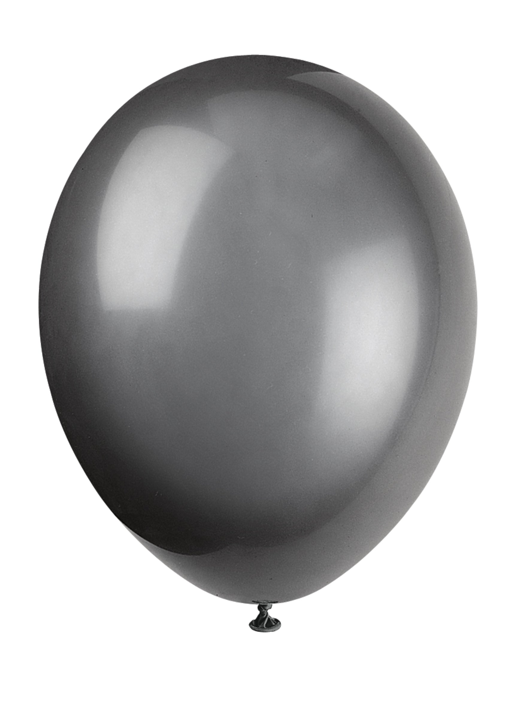 10 ballons couleur noir - Gamme couleur unie