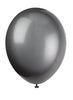 10 ballons couleur noir - Gamme couleur unie