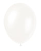 8 ballons blanc perlé - Gamme couleur unie