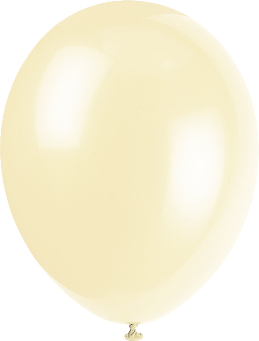 10 ballons couleurs pastel variés - Gamme couleur unie