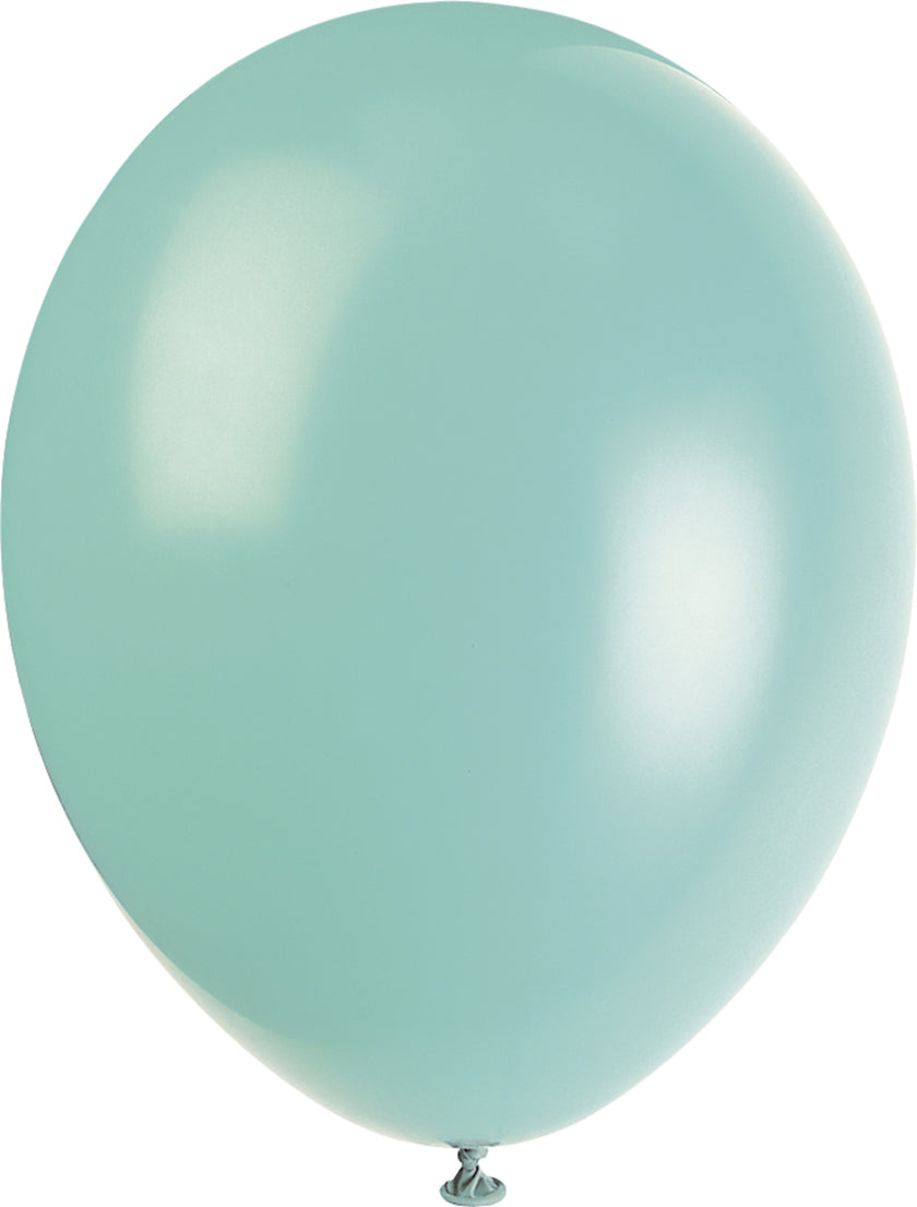 10 ballons couleurs pastel variés - Gamme couleur unie