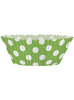 24 moules à cupcakes + 24 cake toppers couleur vert citron et pois