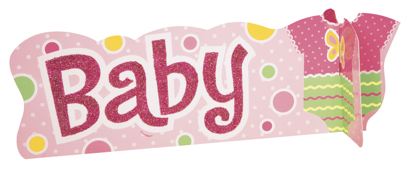 Centre de table rose - Baby Shower