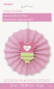 Rosace en papier rose - Baby Shower