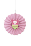 Rosace en papier rose - Baby Shower