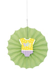 Rosace en papier vert - Baby Shower