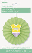 Rosace en papier vert - Baby Shower