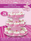 Présentoir cupcakes grand modèle rose