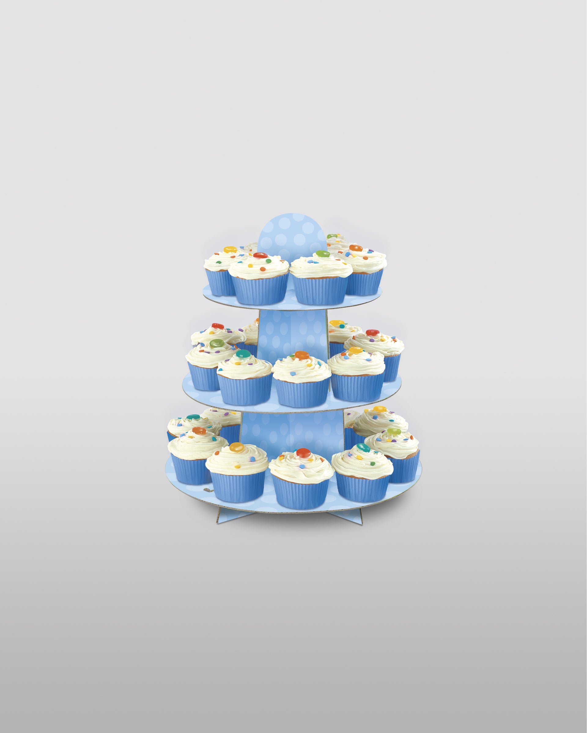 Présentoir cupcakes grand modèle bleu