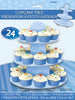 Présentoir cupcakes grand modèle bleu