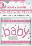 Affiche Baby Shower rose - Umbrellaphants Pink