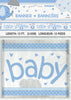 Affiche Baby Shower bleu - Umbrellaphants Blue