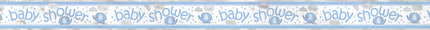 Affiche Baby Shower bleu - Umbrellaphants Blue