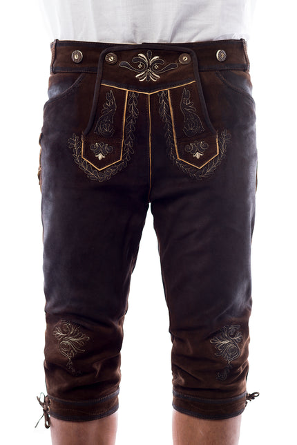 Lederhose Starnberg marron deluxe homme