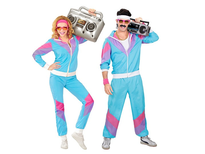 déguisement survêtement flashy bleu adulte taille xxxl