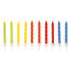 24 Bougies Spirale Assorties 6.3 cm - Amscan