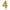 1 Bougie Chiffre 4 Or 9.3cm - Amscan