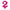 1 Bougie Chiffre 2 Rose 9.3cm - Amscan